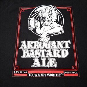 Stone Brewing Company Arrogant Bastard Ale Shirt Men L Craft Beer Brewery
